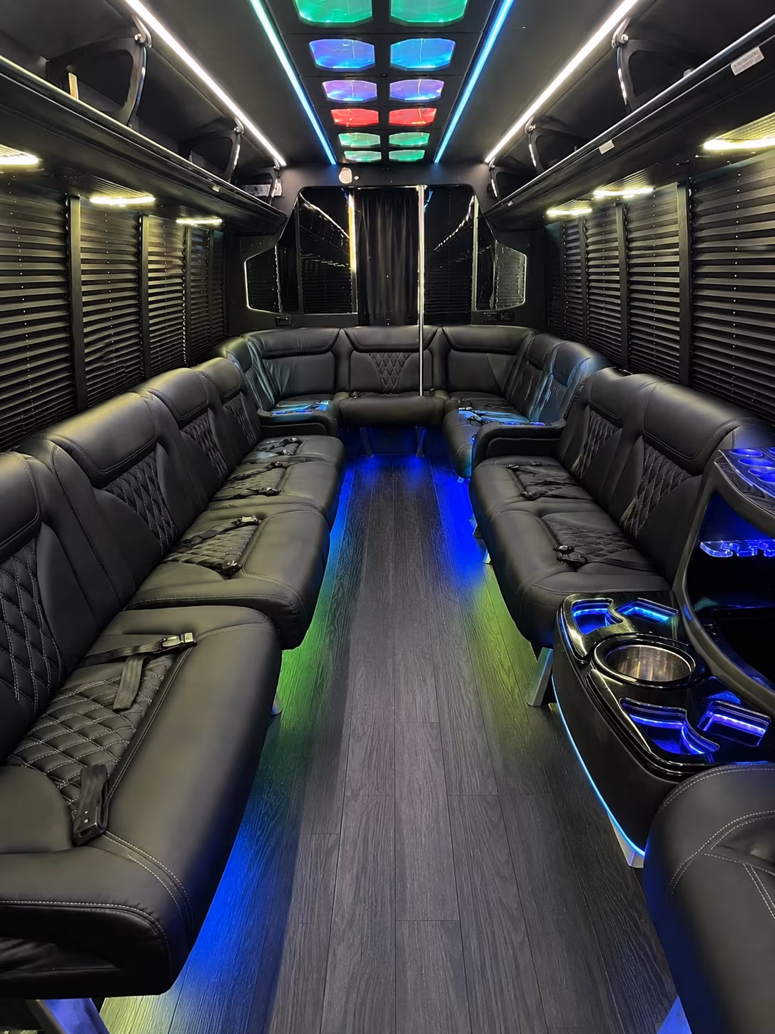 san antonio 20 passenger party bus interior