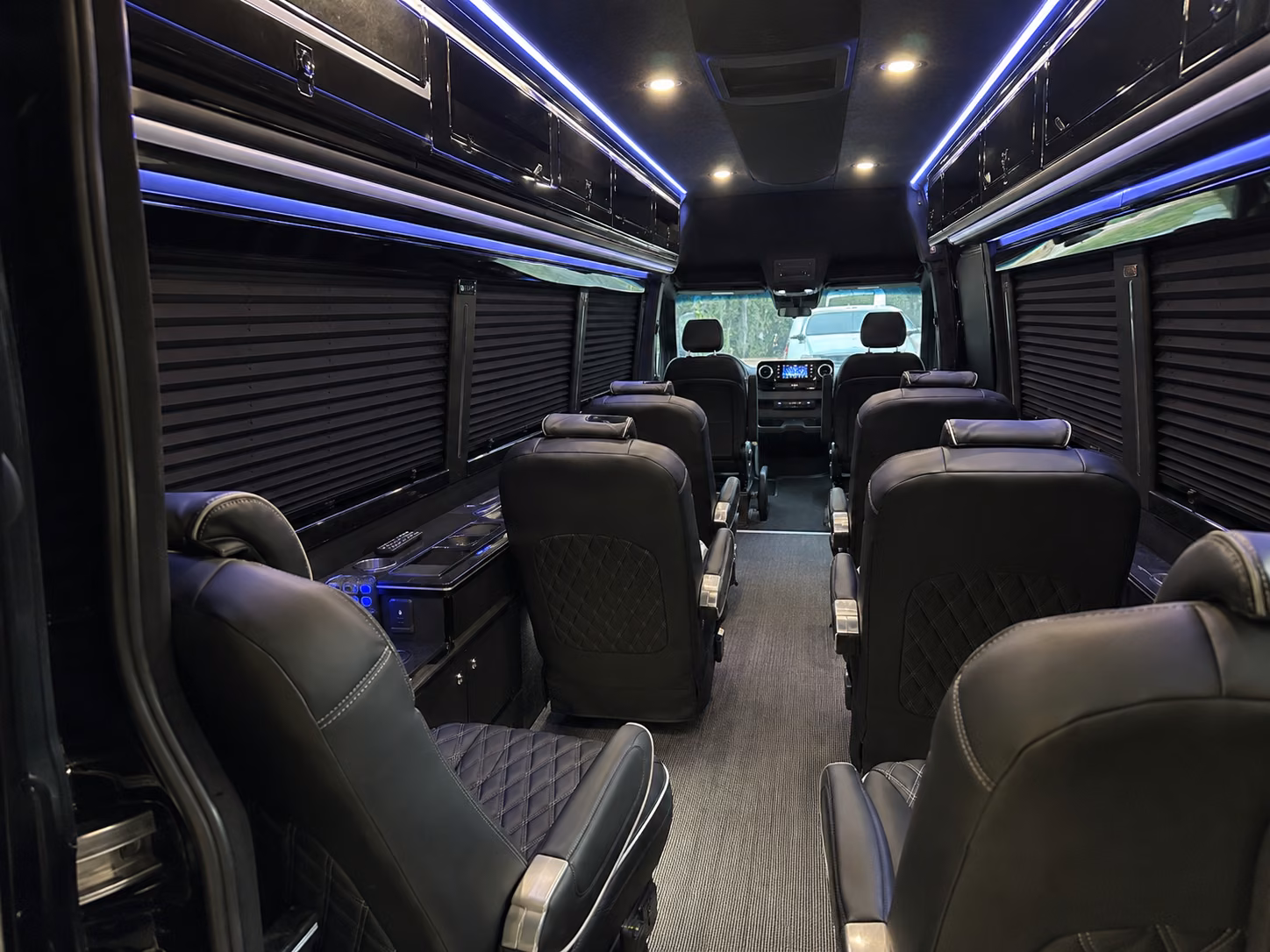 san antonio corporate event transportation onboard seating